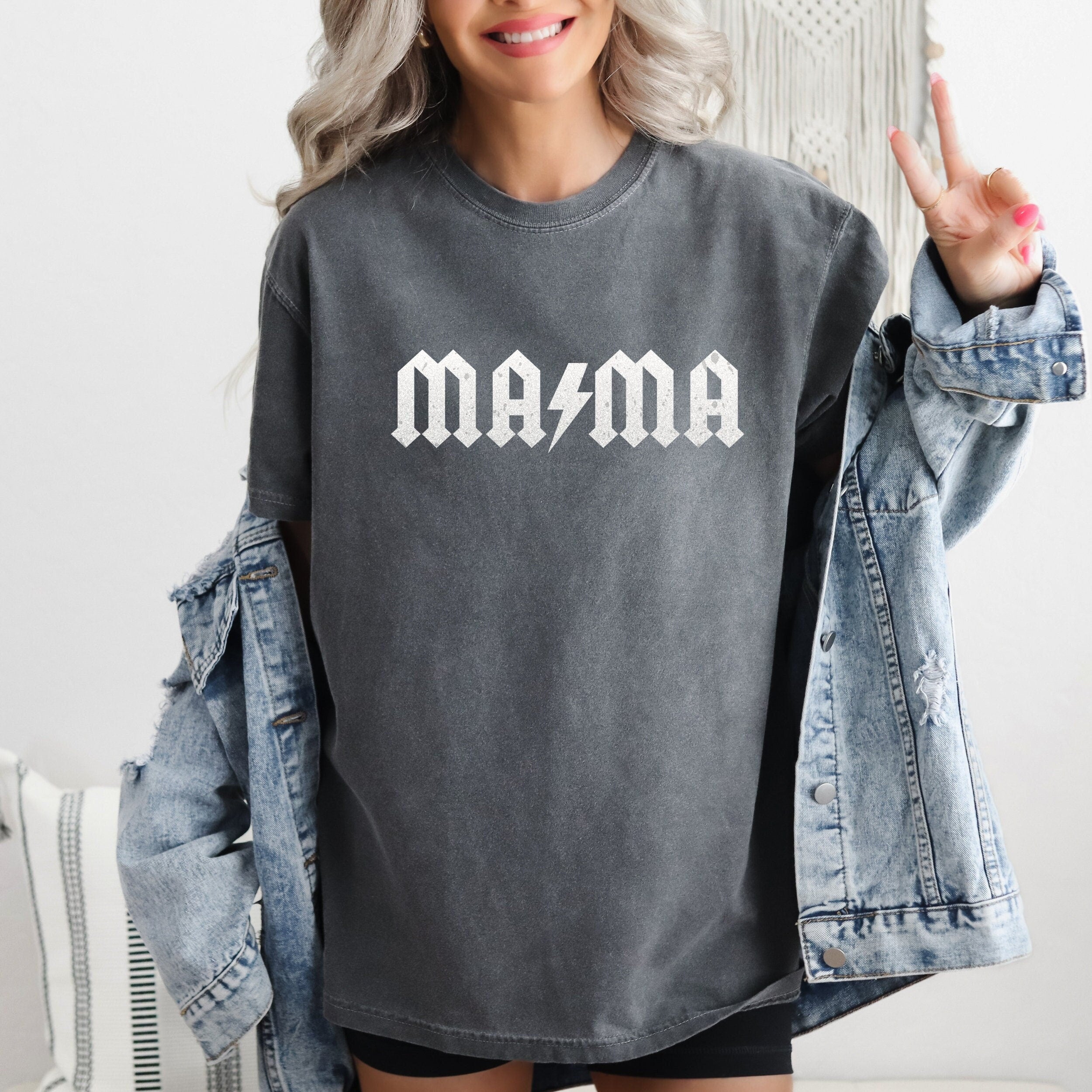 CUSTOM MAMA ACDC T-SHIRT