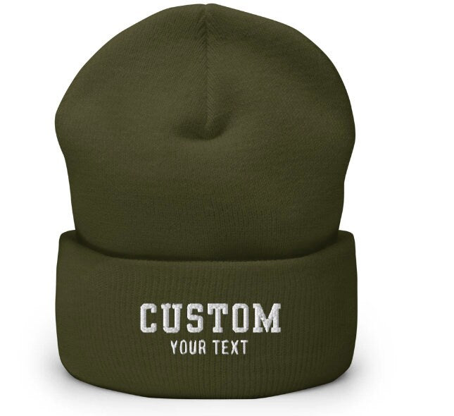 Cuffed Embroidered Beanie - view 5