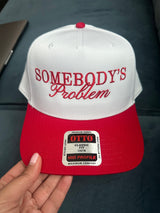 Somebody's Problem Embroidered Trucker Hat - view 3
