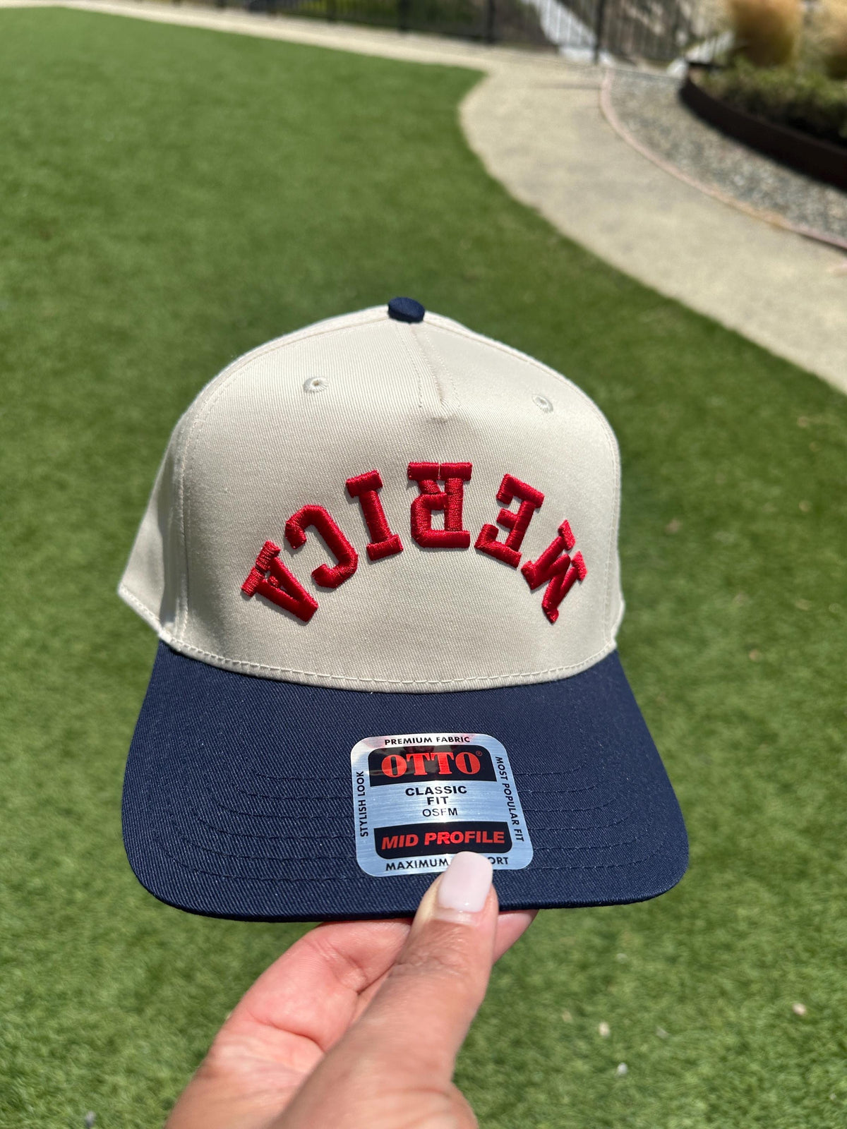 America Upside Vintage Trucker Hat - view 3