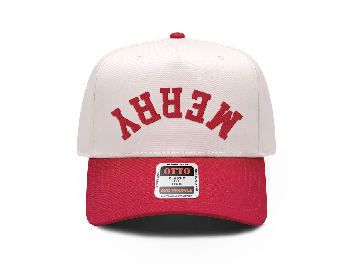 Merry Upside Holiday Vintage Trucker Hat - PayRespects