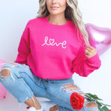 Love Valentine's Bride Embroidered Crewneck Sweatshirt - view 2