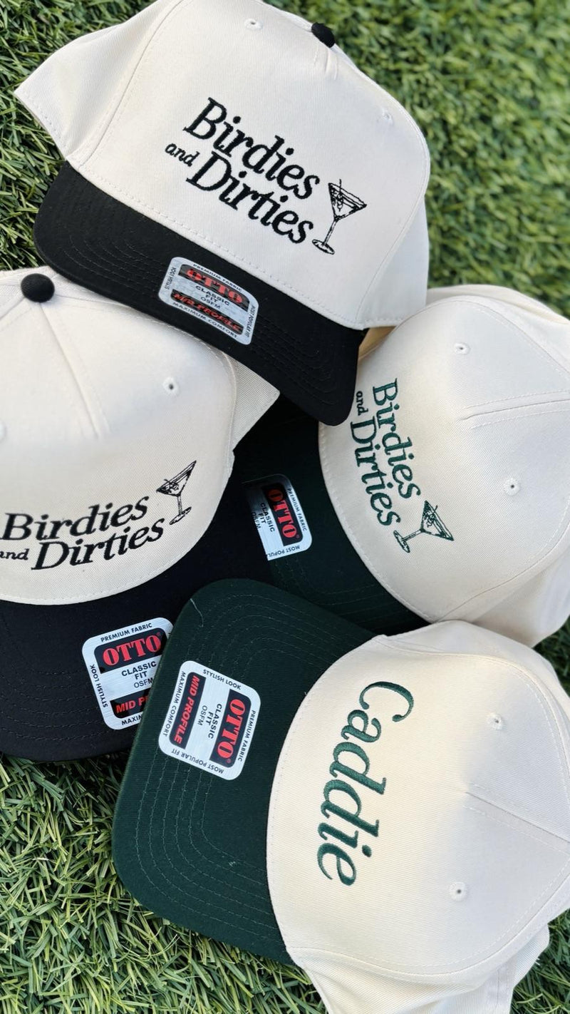 Birdies and Dirties · Caddie — two-tone snapbacks, made by PAYRESPECTS
