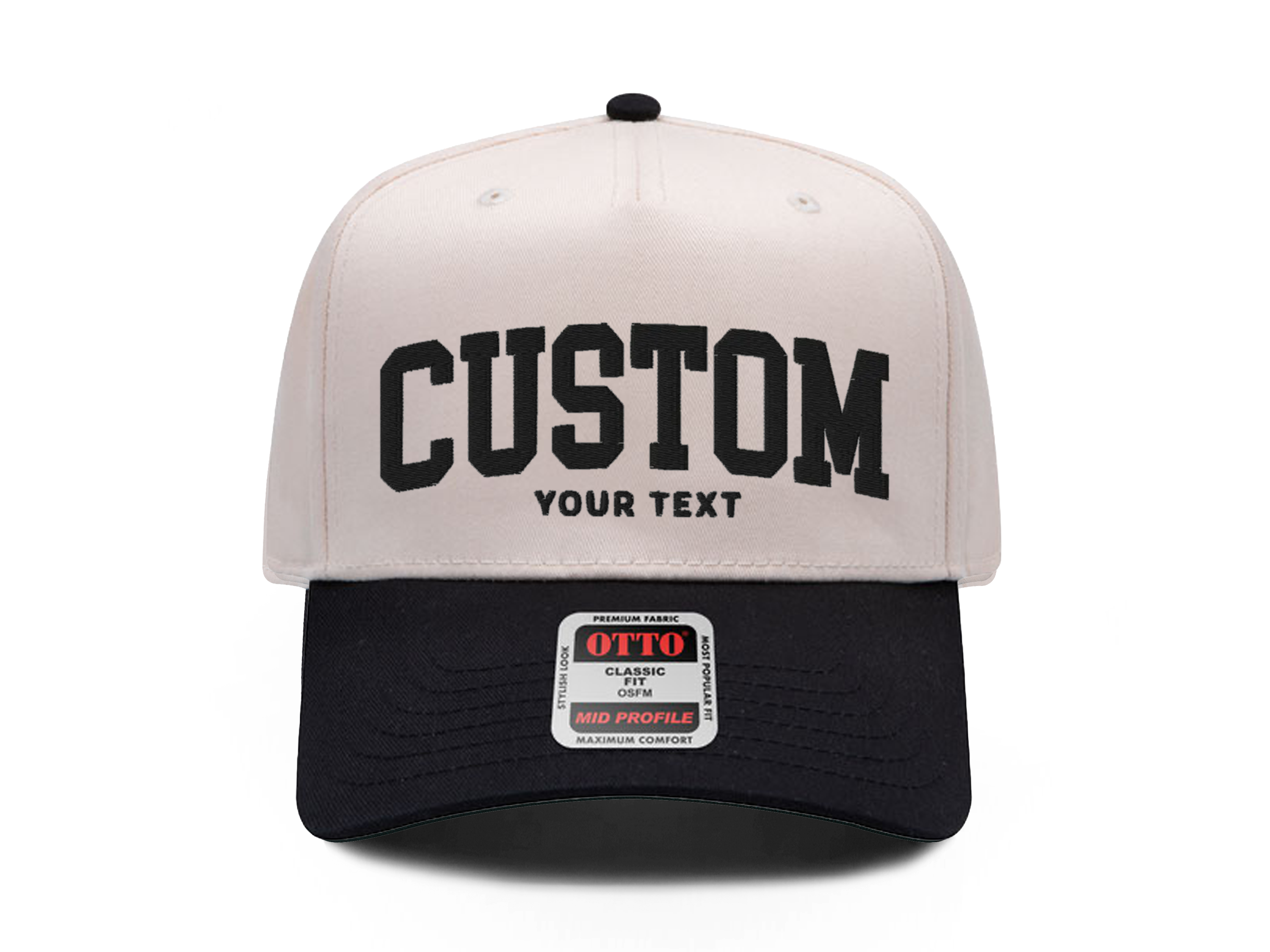 Custom Two Tone Hat Embroidered Custom Snapback