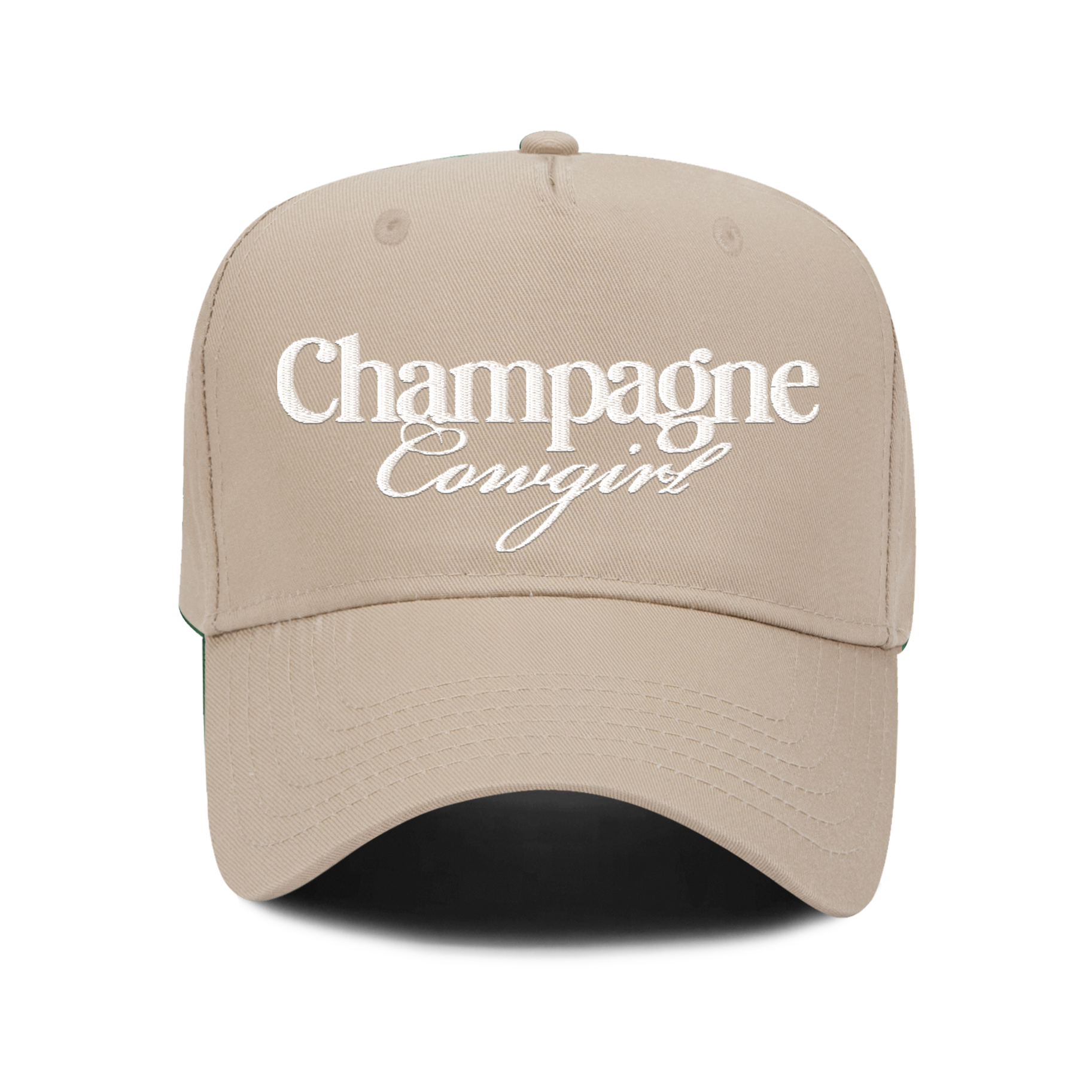 CHAMPAGNE COWGIRL 5 PANEL SNAPBACK