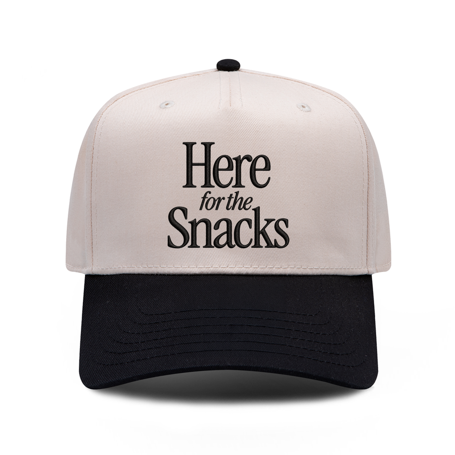 Here for the Snacks Embroidered Hat