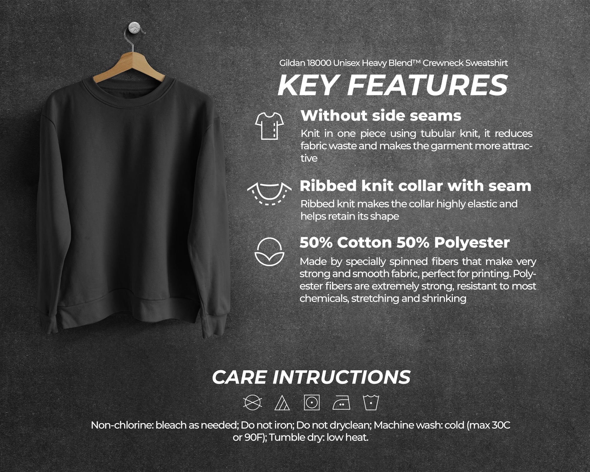 Valentine's Collage Holiday Crewneck Sweatshirt - view 9