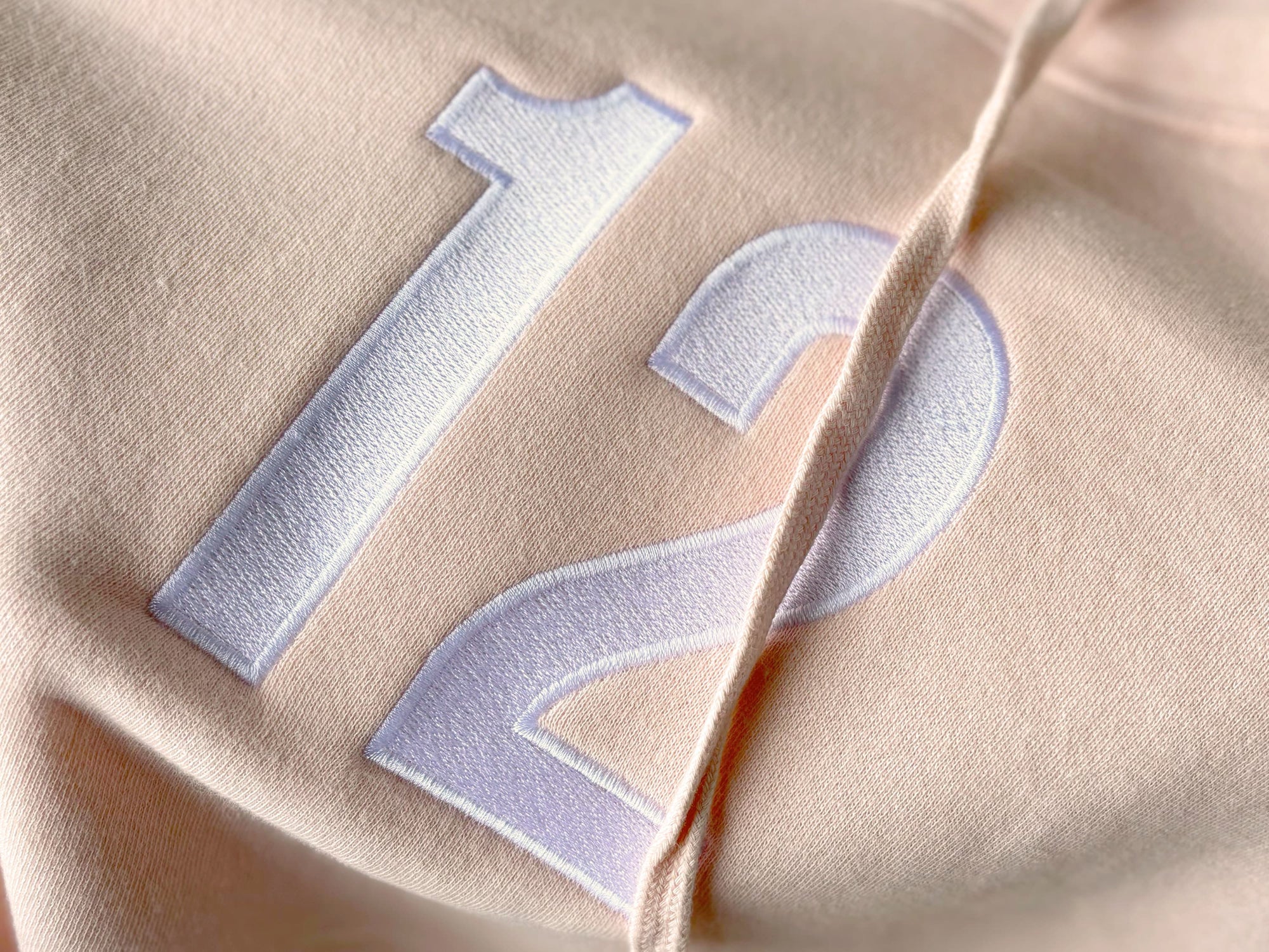 Monochrome Simple Embroidered Hoodie - view 7