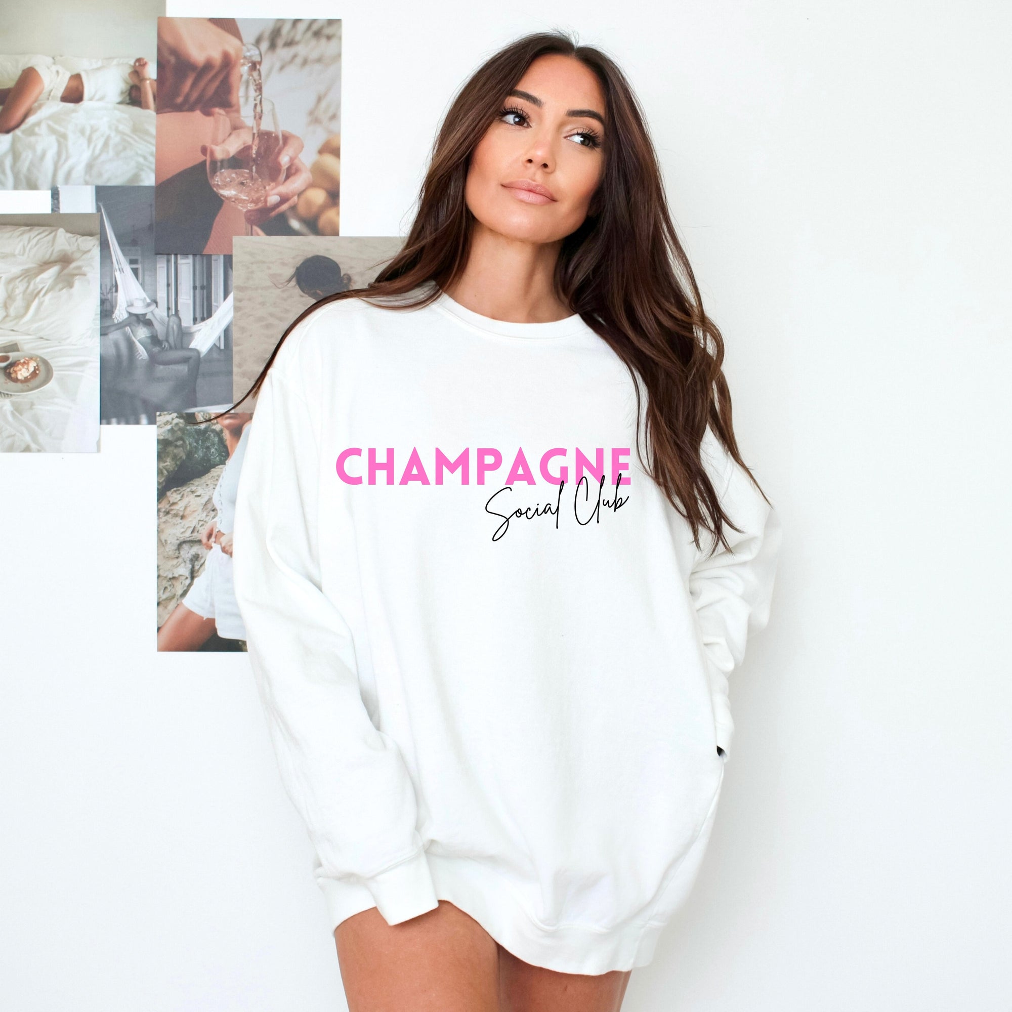 Champagne Social Crewneck Sweatshirt - view 2