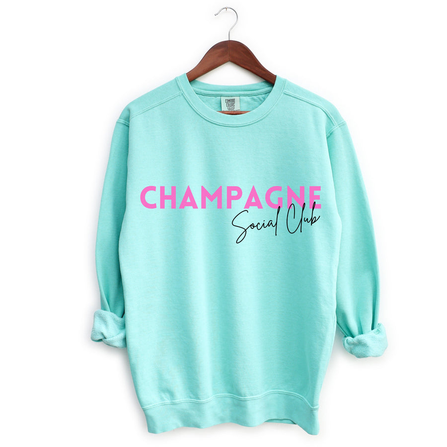 Champagne Social Crewneck Sweatshirt - PayRespects