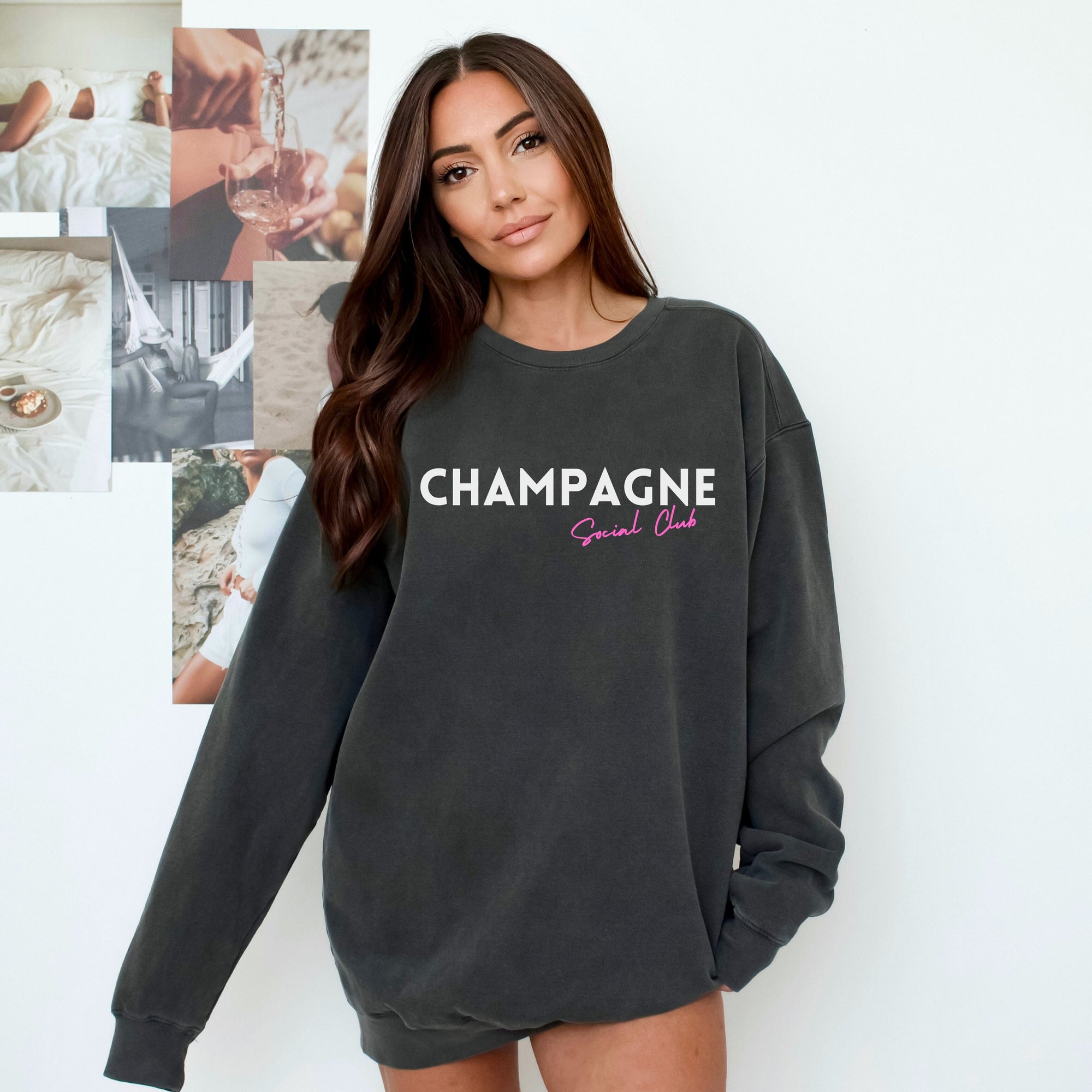 Champagne Social Crewneck Sweatshirt - view 3