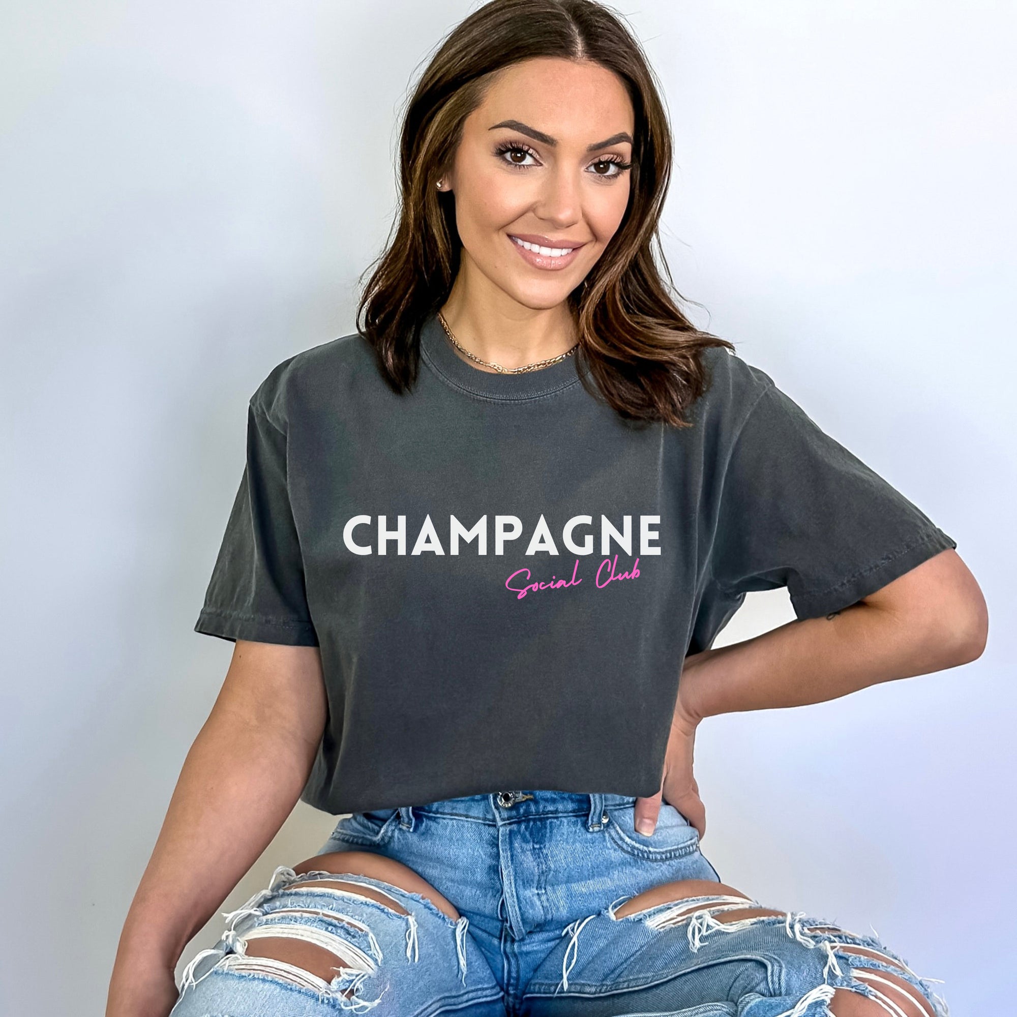 Champagne Social Crewneck Sweatshirt - view 6