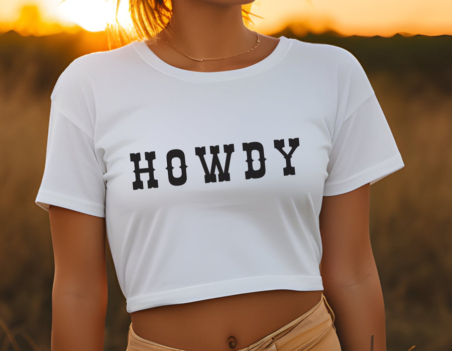 Howdy Western Vintage Crop Top - PayRespects