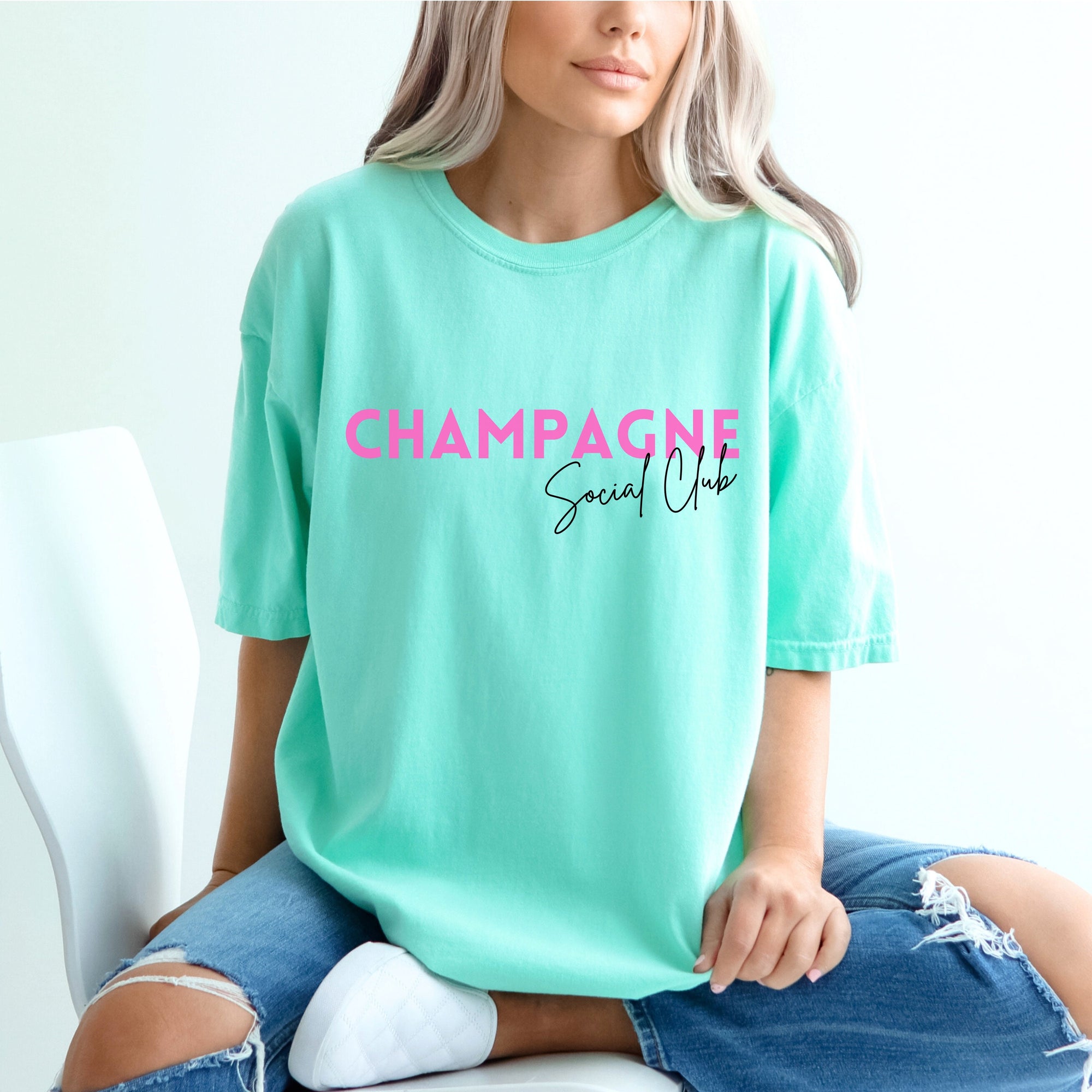 Champagne Social Crewneck Sweatshirt - view 8