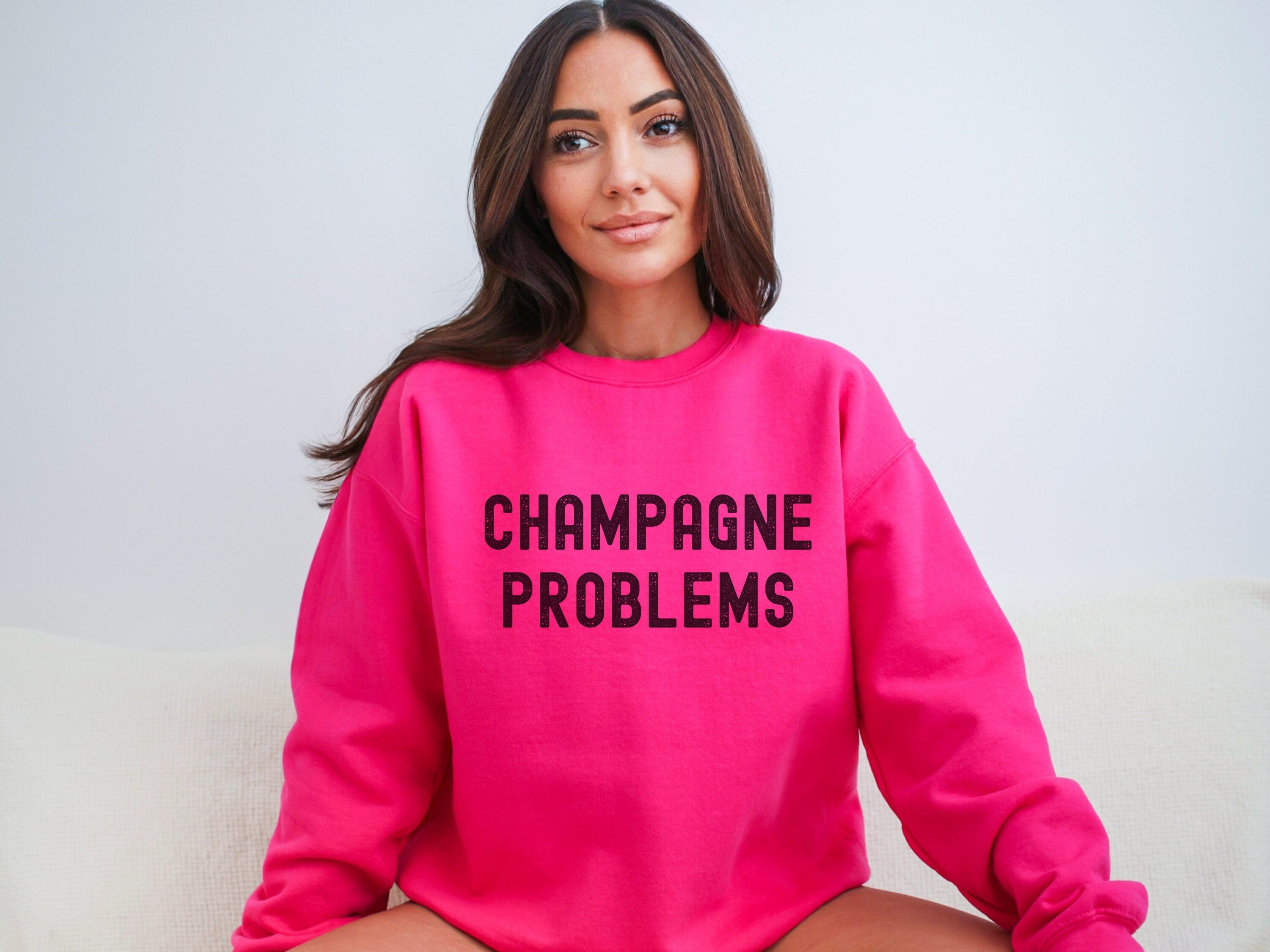 CUSTOM CHAMPAGNE PROBLEMS CREWNECK