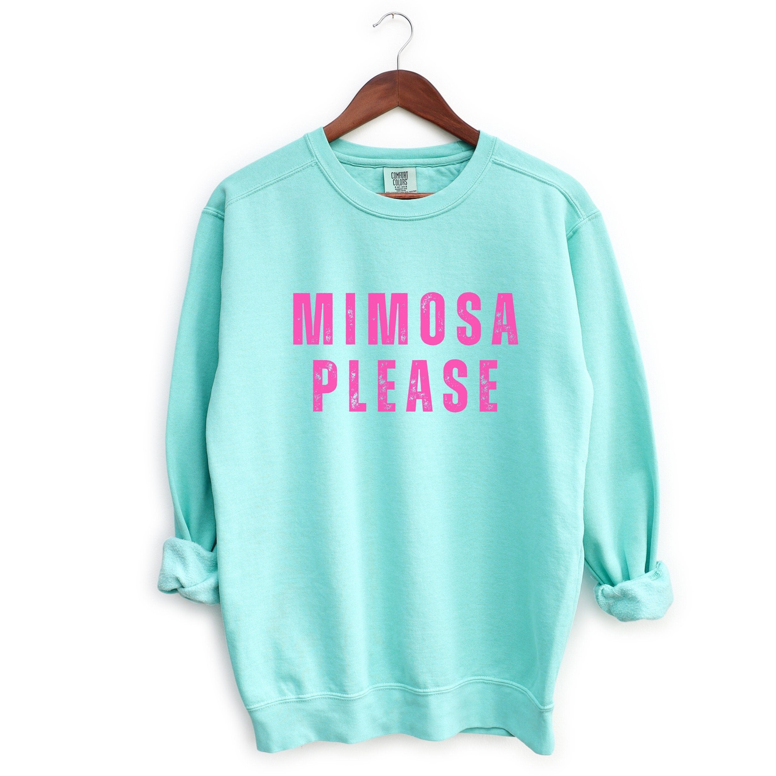 CUSTOM MIMOSA PLEASE CREWNECK