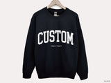 Font Text Sports Team Oversized Crewneck Sweatshirt - view 4