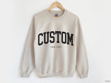 Text Letters Sports Team Custom Logo Crewneck Sweatshirt - view 3