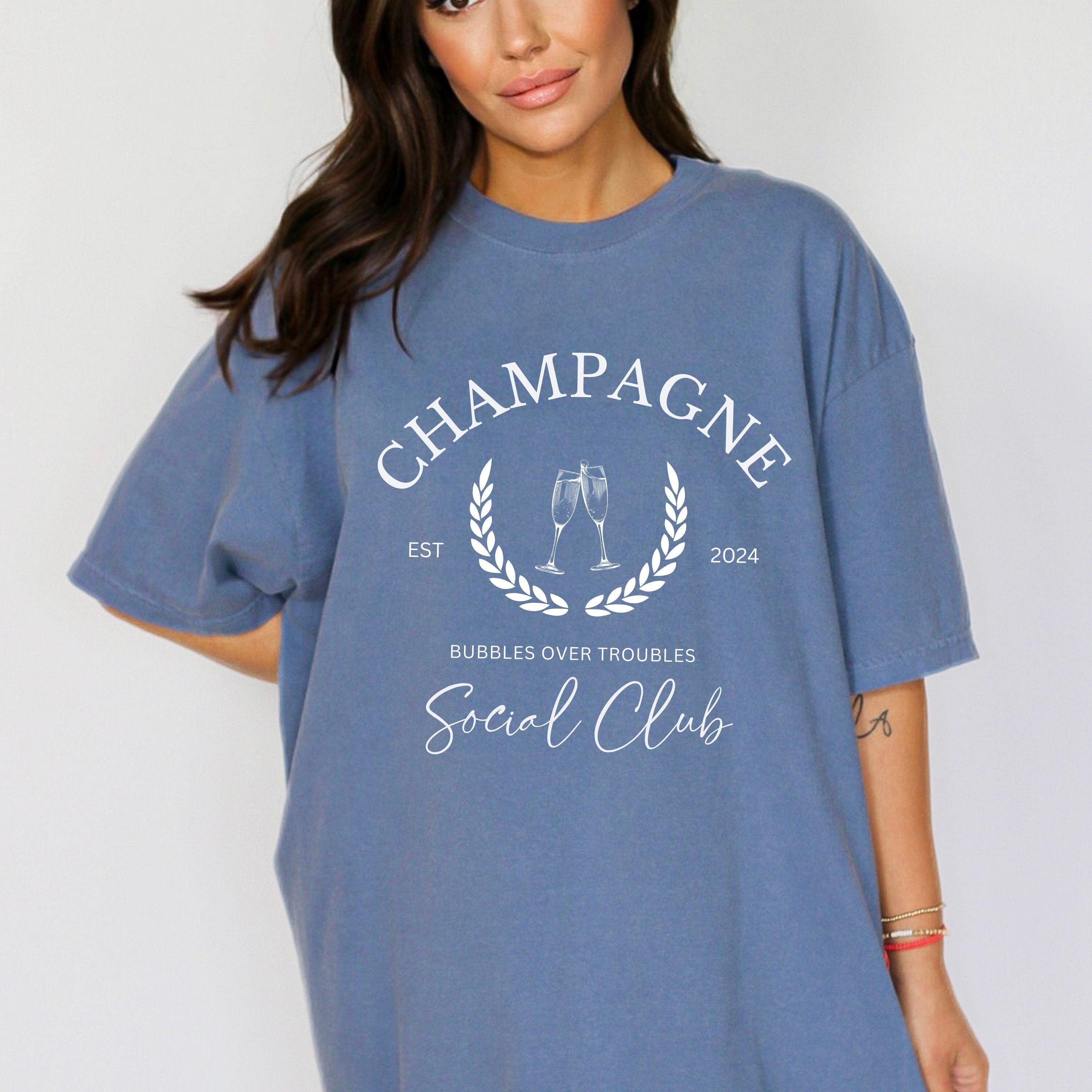 CUSTOM CHAMPAGNE SOCIAL T-SHIRT