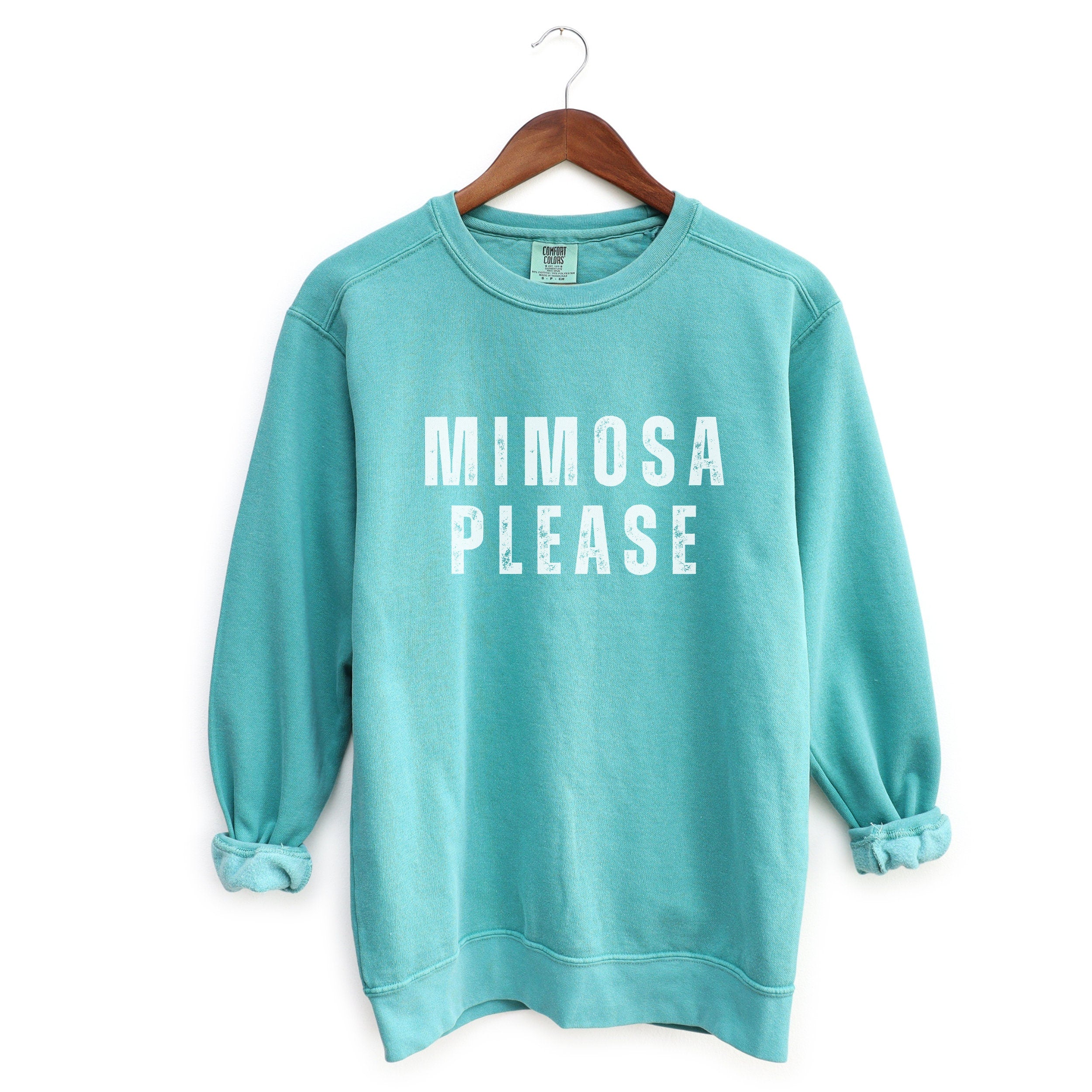 CUSTOM MIMOSA PLEASE CREWNECK