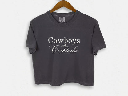Cowboys Cocktails Crop Top - PayRespects