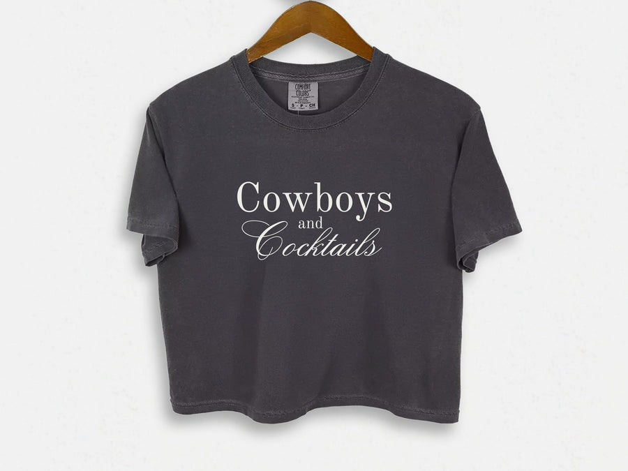 Cowboys Cocktails Crop Top - PayRespects