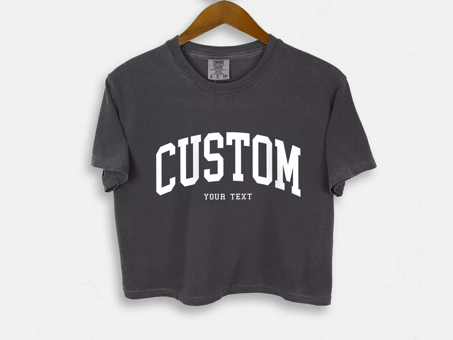 Name City Sports Team Personalized Crop Top - PayRespects
