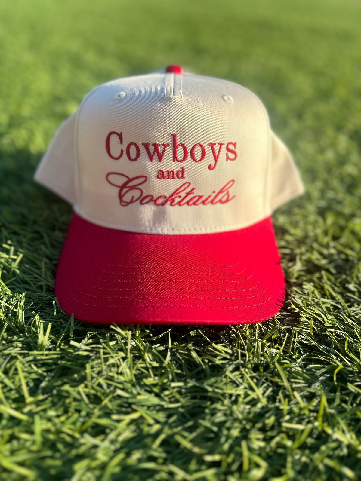 Cowboys & Cocktails Embroidered Hat