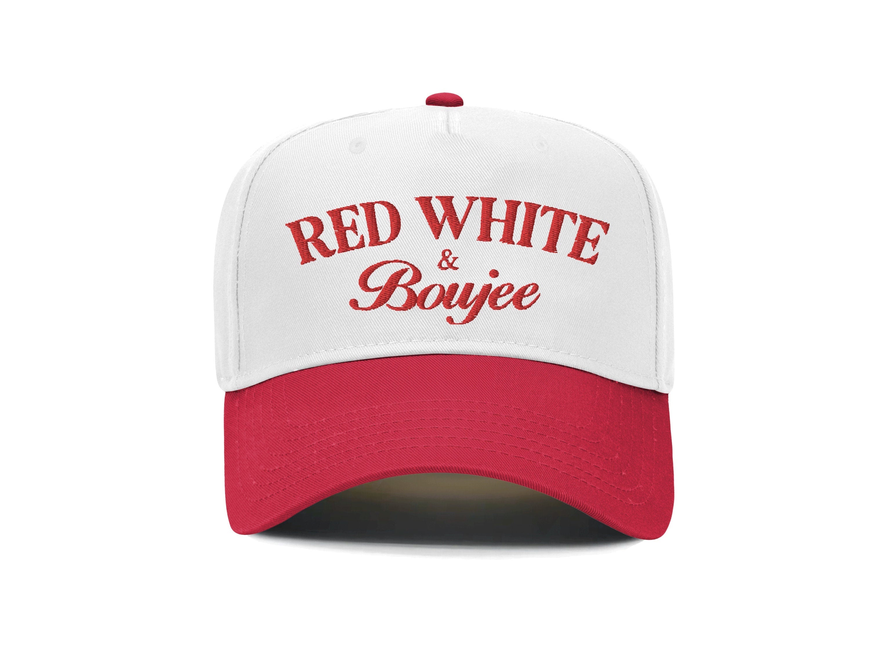 CUSTOM WESTERN RED TRUCKER HAT