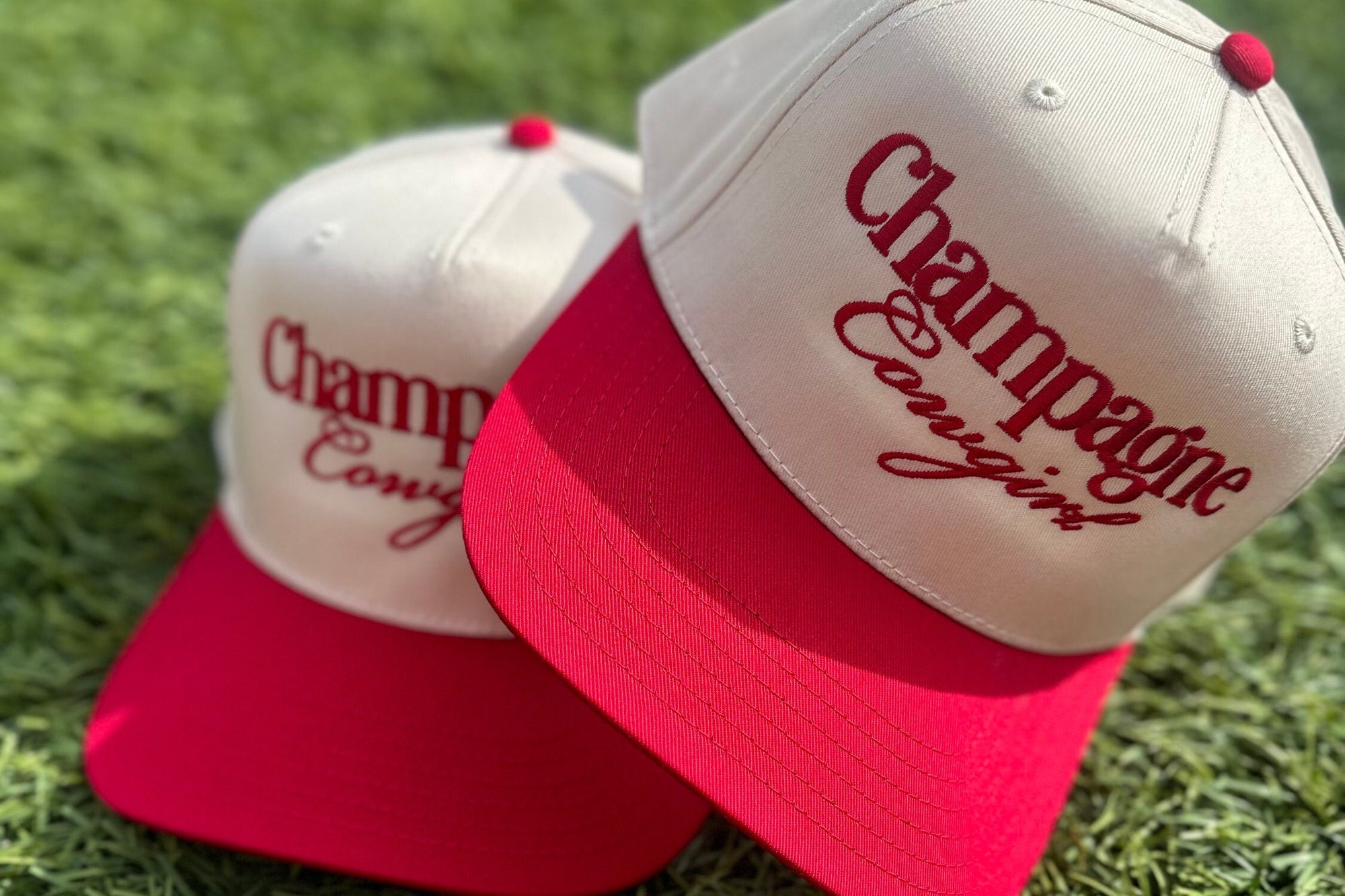 Champagne Western Embroidered Trucker Hat - view 2