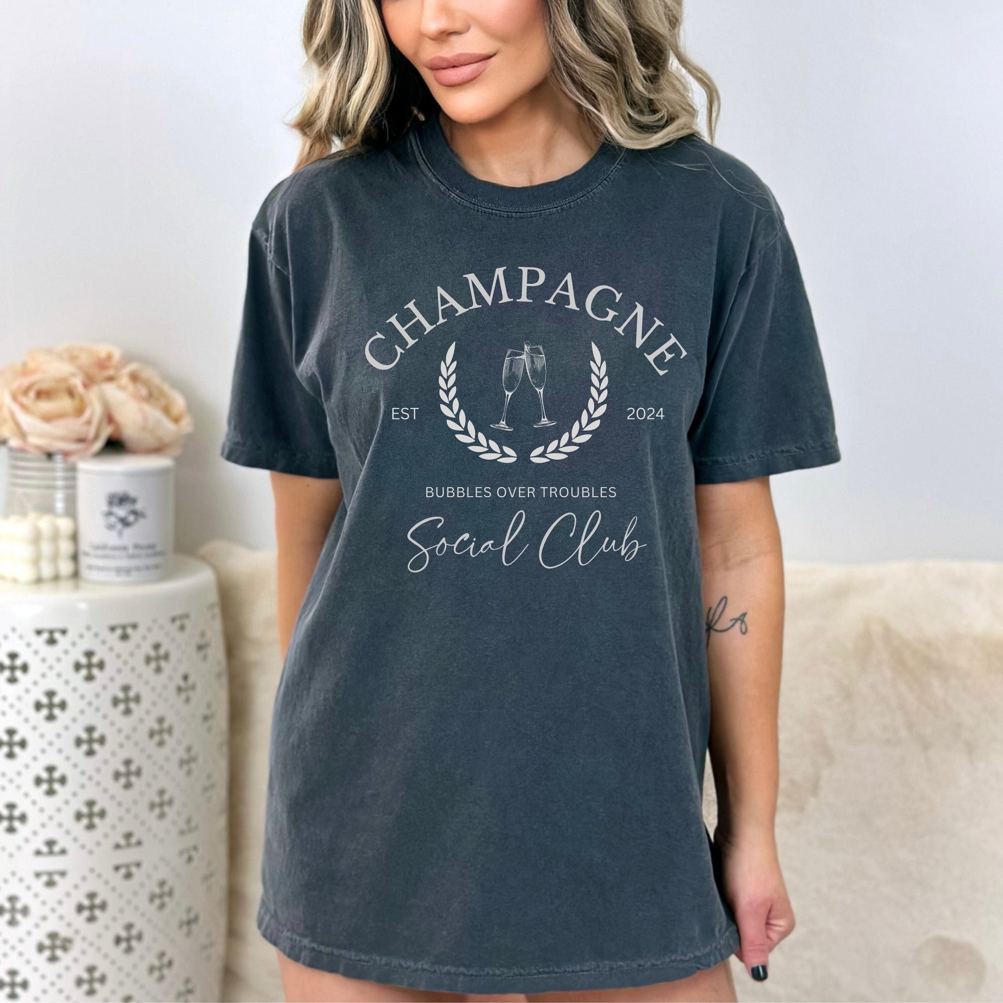 Champagne Social Mother's Day T-Shirt - view 3