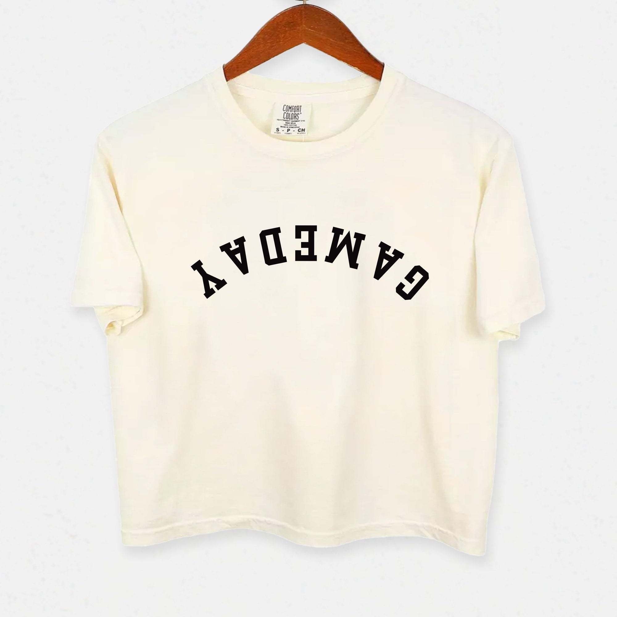 Upside Down Game Day Custom Crop Top - view 4