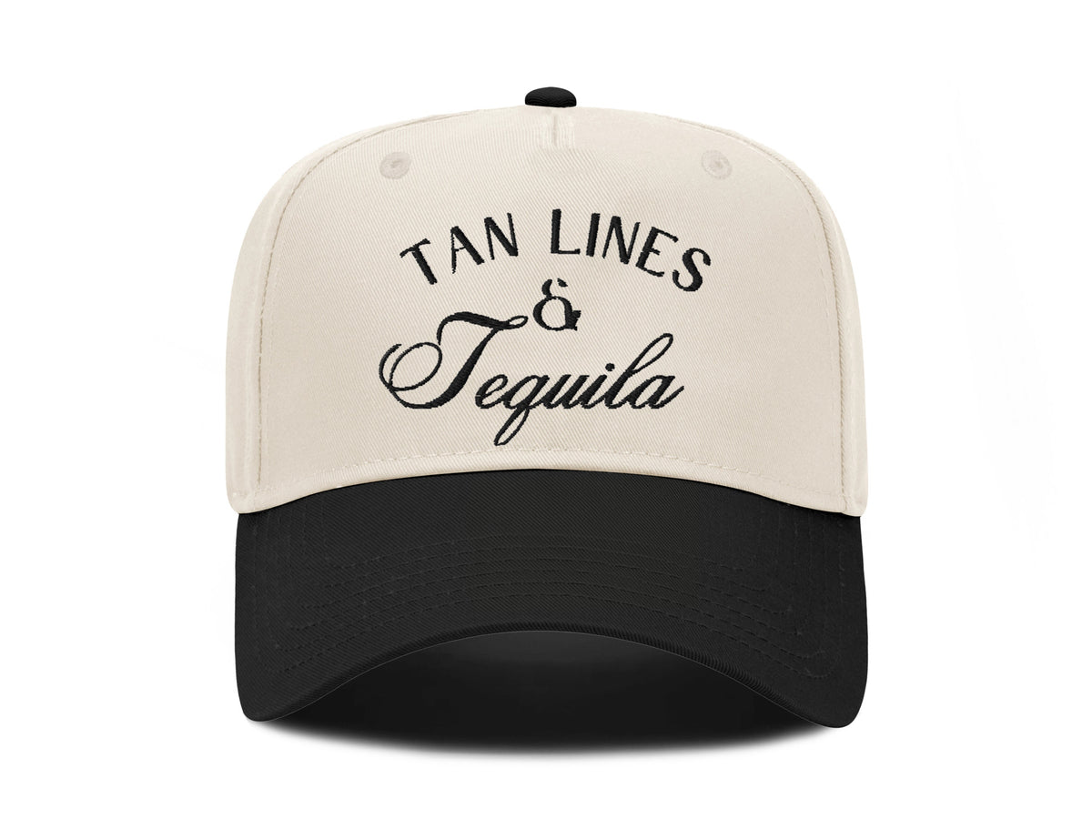 Tan Lines & Tequila Embroidered Hat