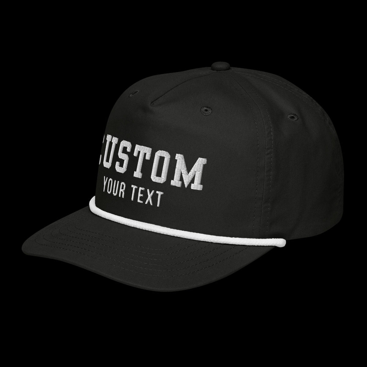 Rope Embroidered Snapback Hat - view 5