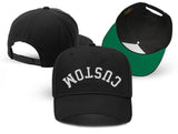 Upside Down Embroidered Snapback Hat - view 4
