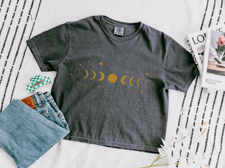Celestial Moon Crop Top - PayRespects