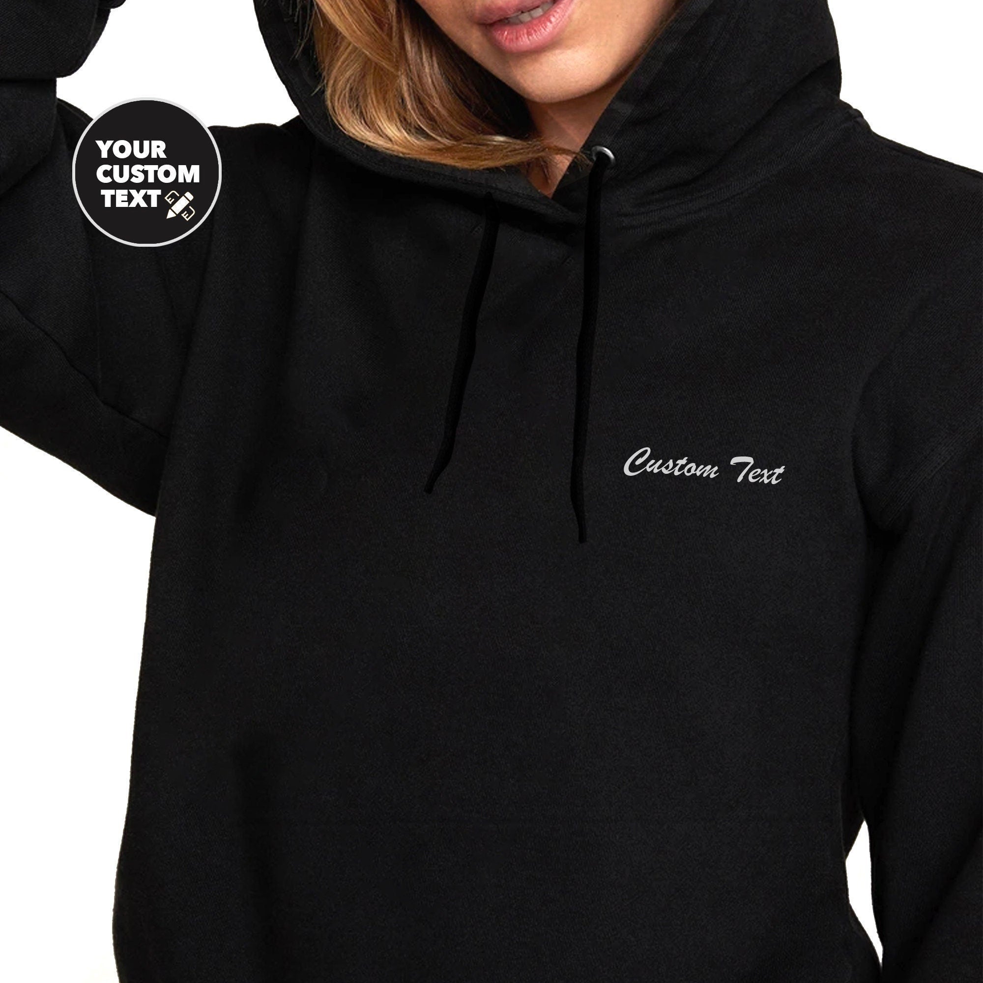 CUSTOM EMBROIDERED MONOGRAM HOODIE