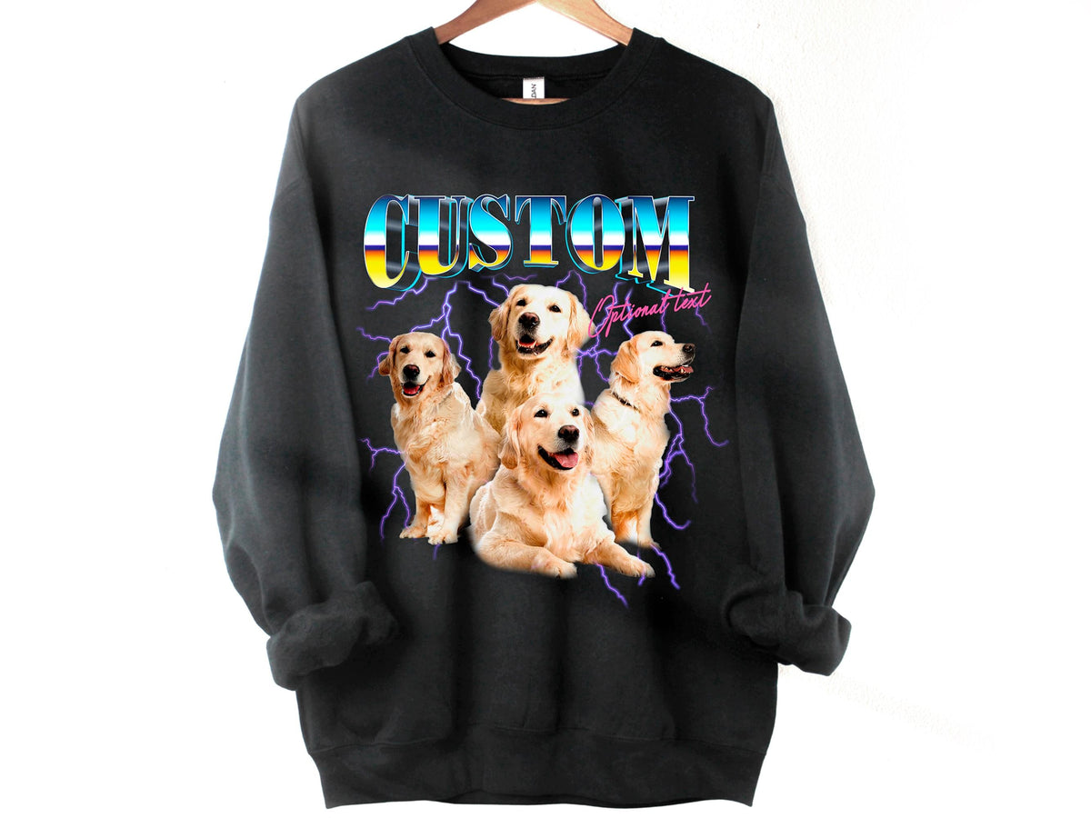 Picture Bootleg Custom Photo Crewneck Sweatshirt - PayRespects