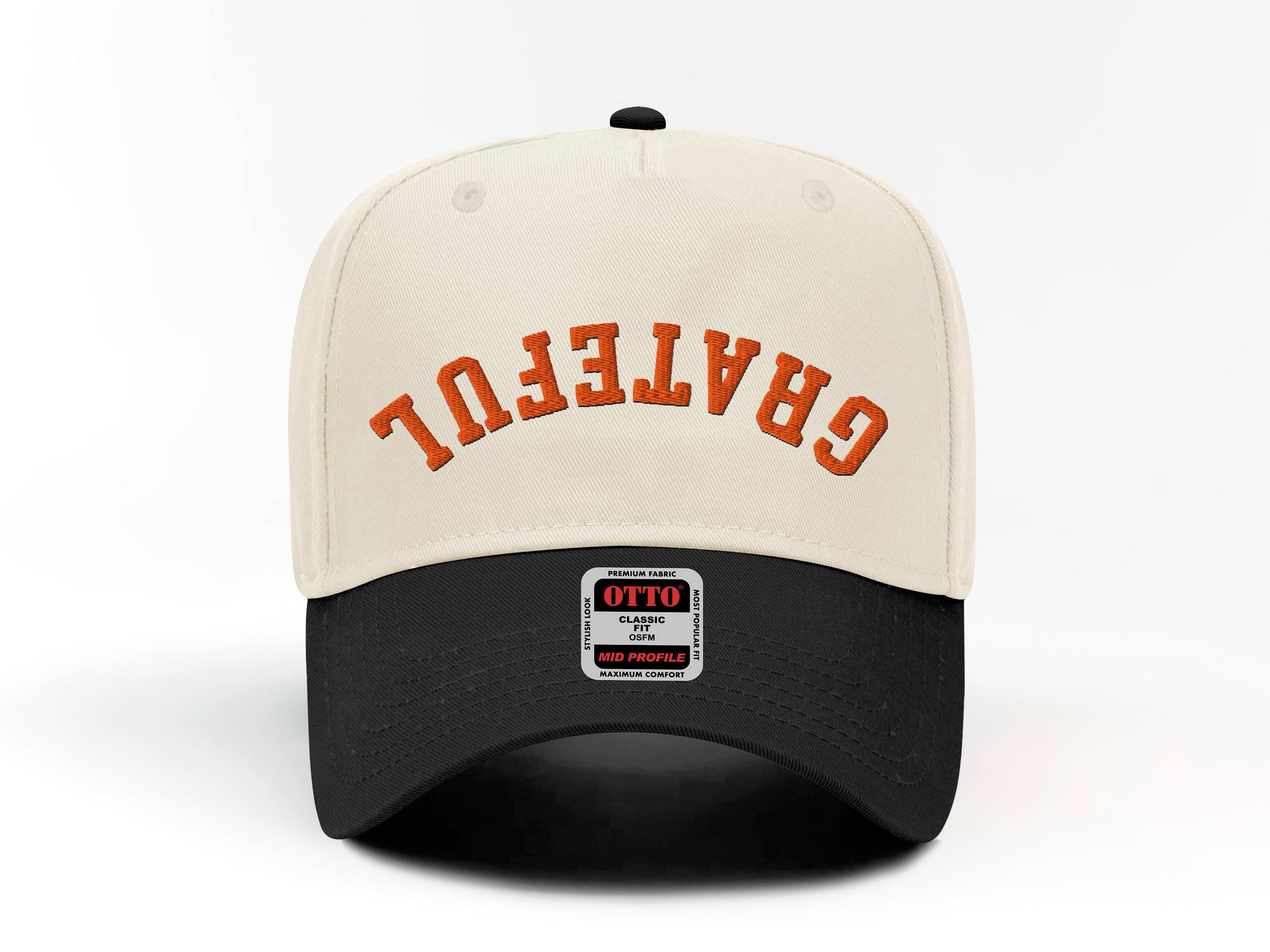 CUSTOM GRATEFUL UPSIDE TRUCKER HAT