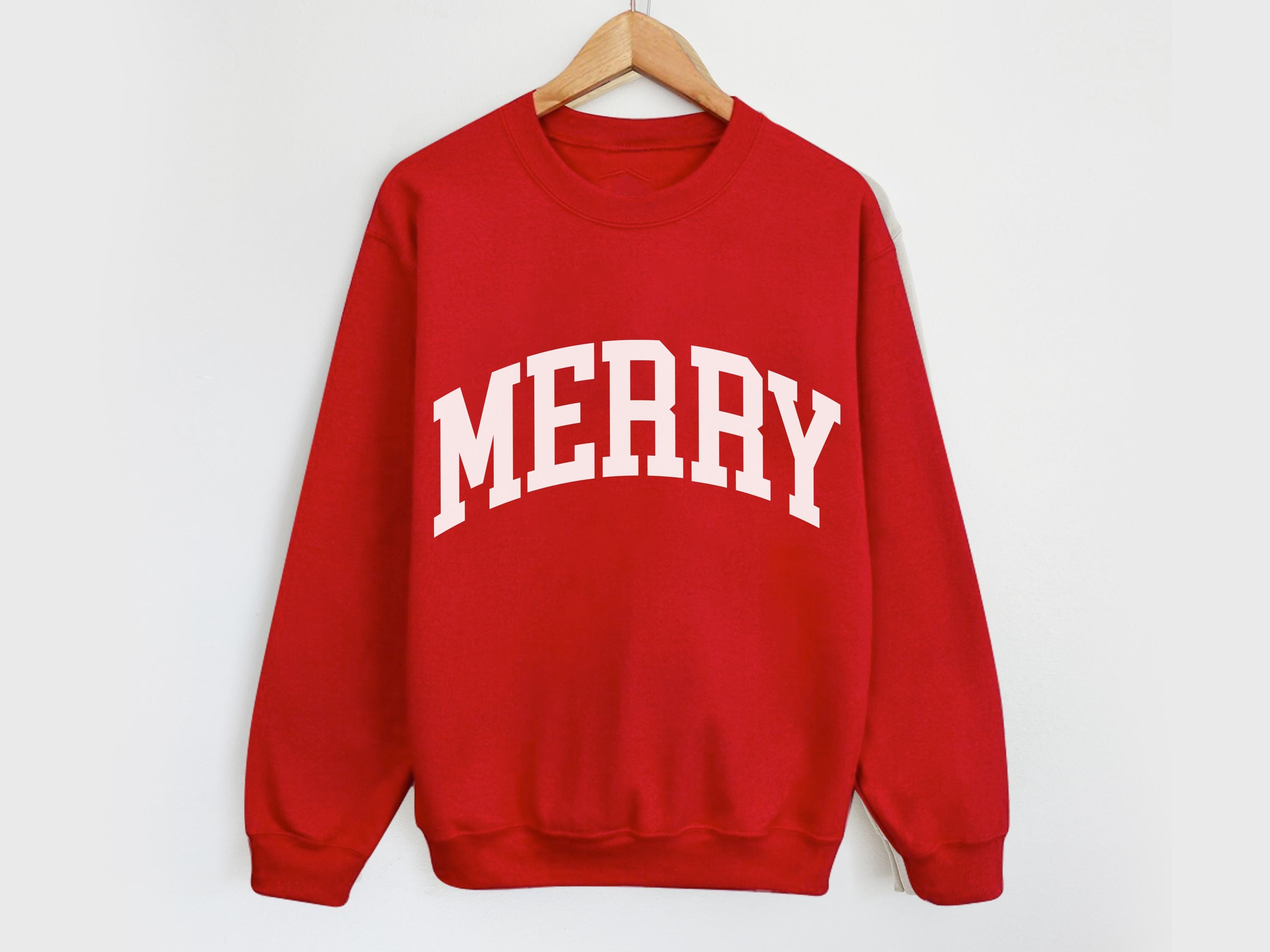 CUSTOM MERRY MINIMALIST CREWNECK