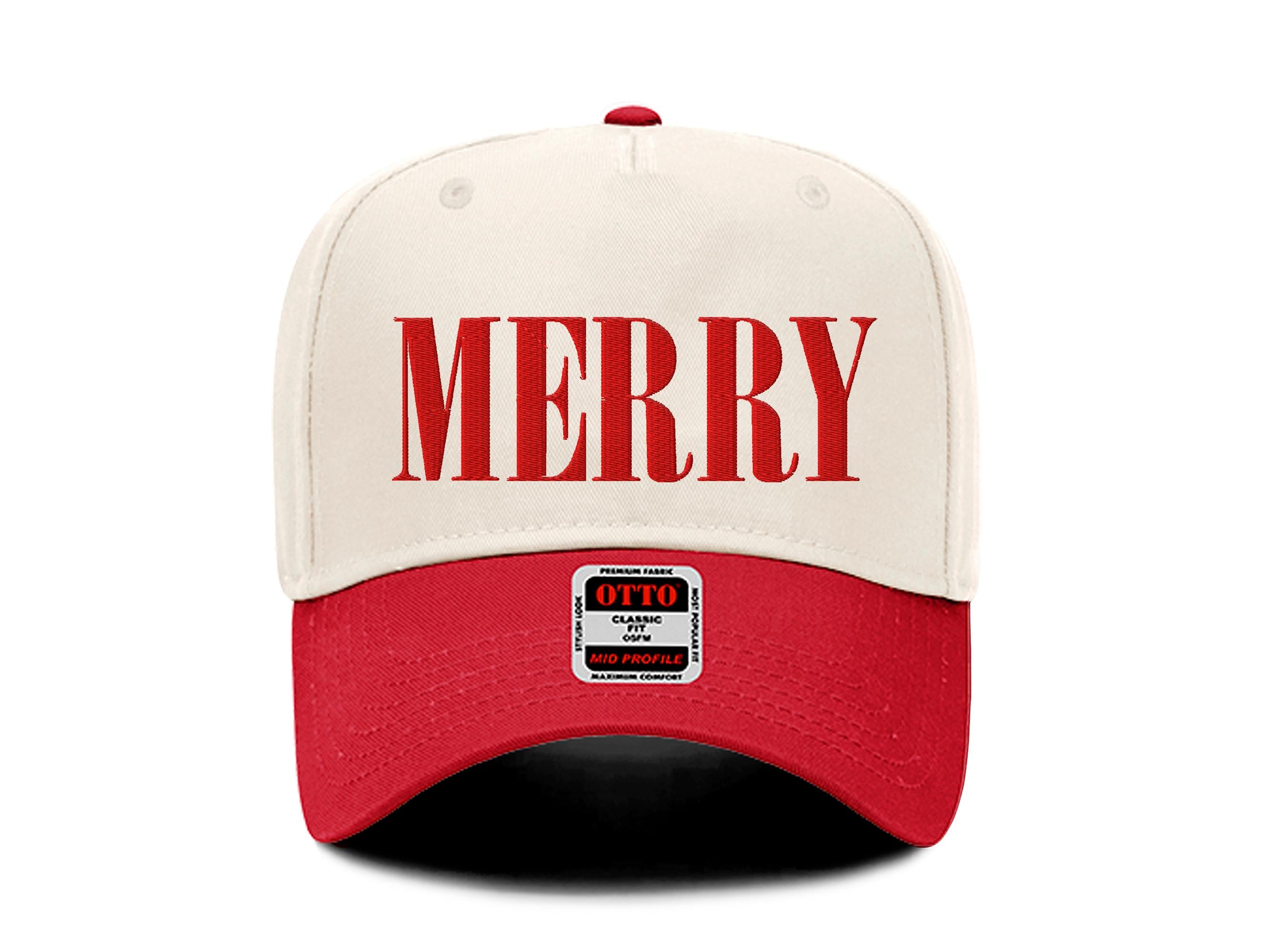 CUSTOM MERRY CHRISTMAS TRUCKER HAT