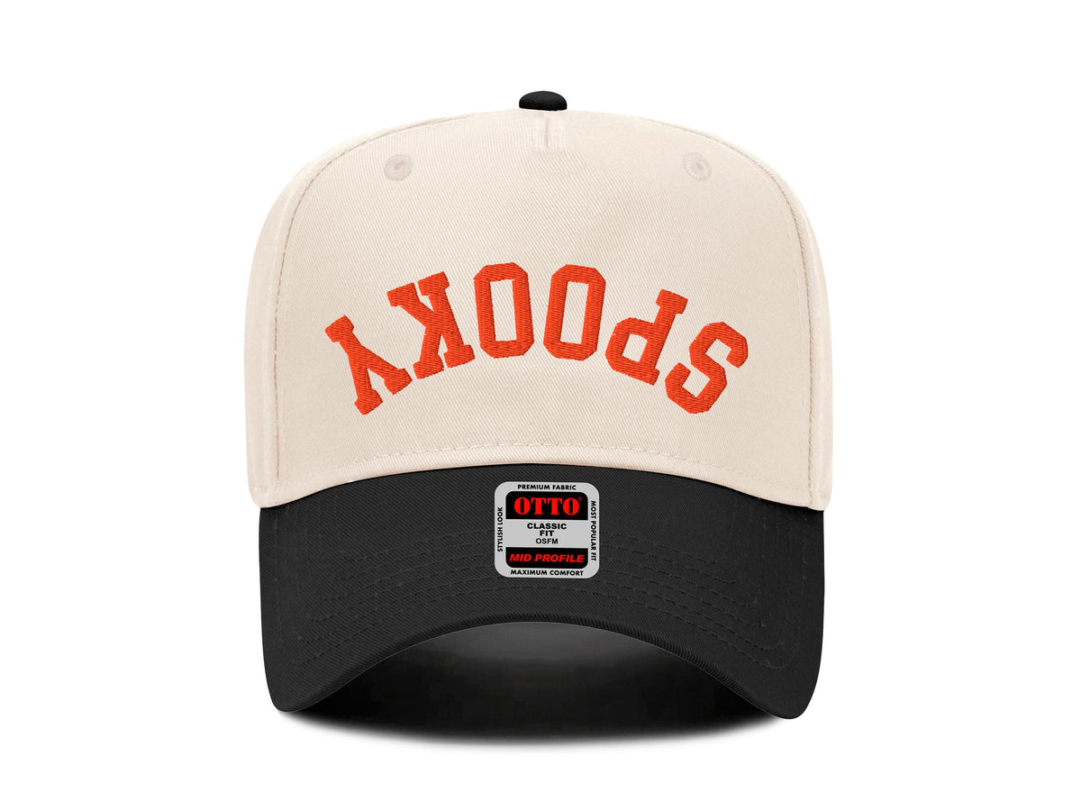 Spooky Upside Down Embroidered Hat