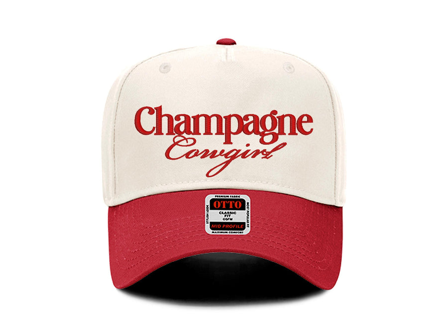 Champagne Western Embroidered Trucker Hat - PayRespects