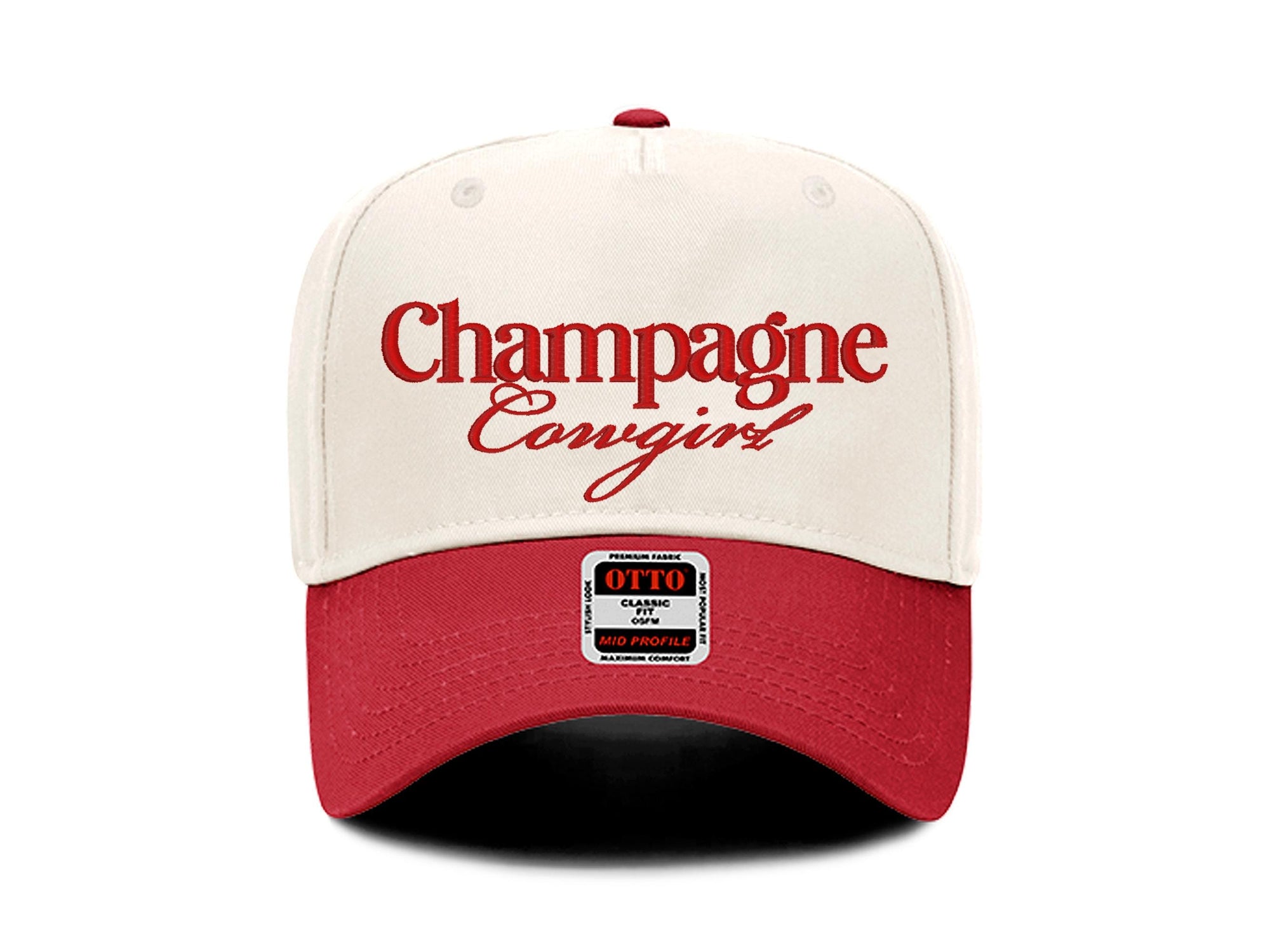 Champagne Western Embroidered Trucker Hat - PayRespects