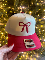 Pink Holiday Embroidered Hat - view 3