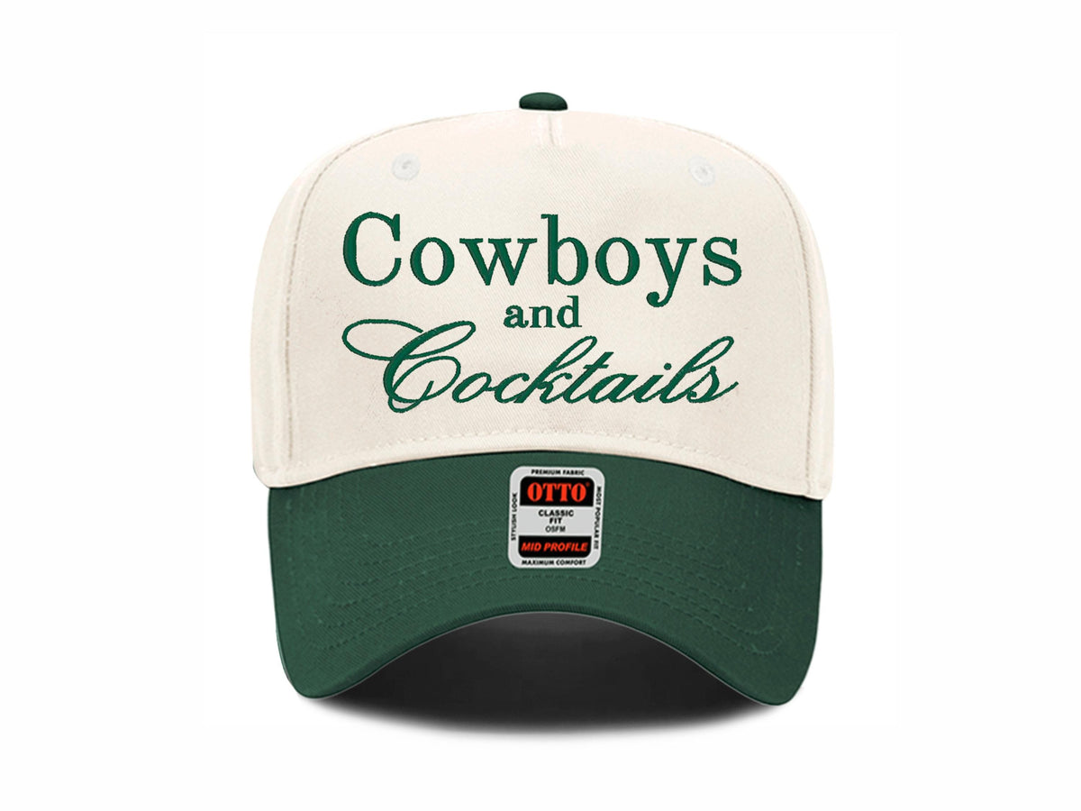 Cowboys & Cocktails Embroidered Hat