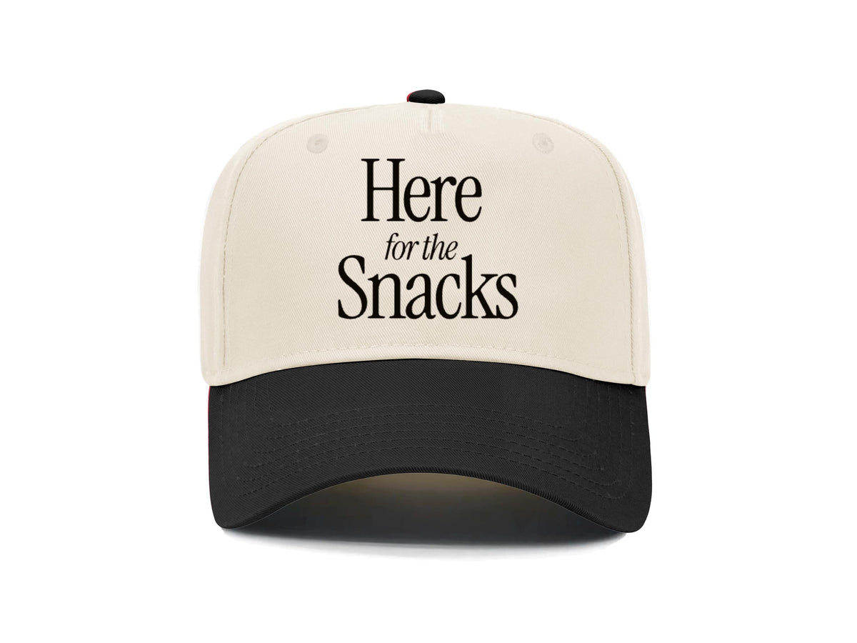 Here for the Snacks Embroidered Hat