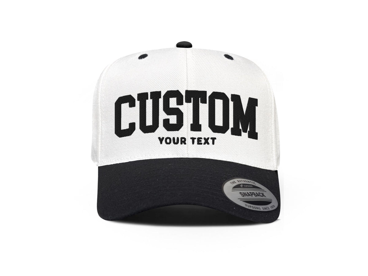 Font Sports Team Embroidered Snapback Hat - PayRespects