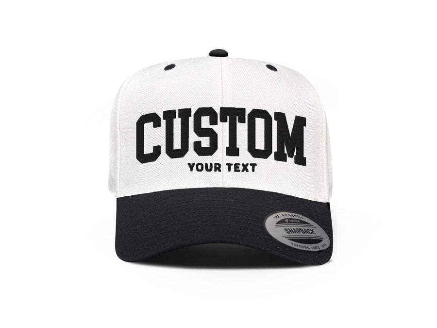 Font Sports Team Embroidered Snapback Hat - PayRespects