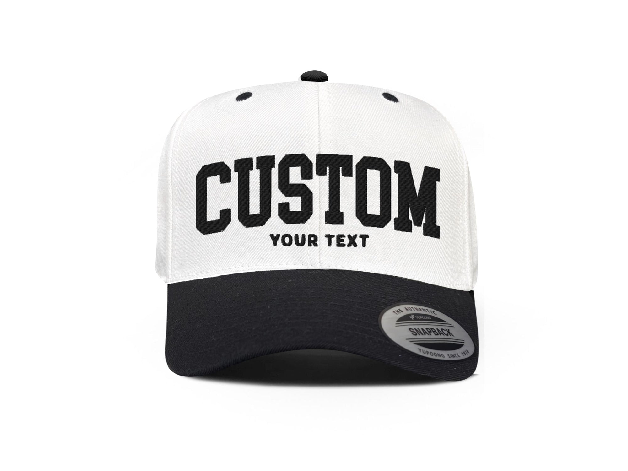 Font Sports Team Embroidered Snapback Hat - PayRespects
